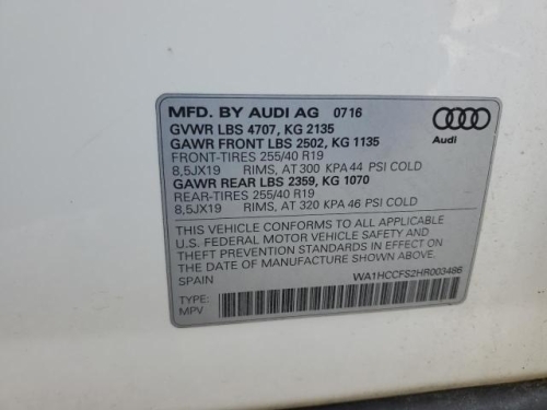 2017 AUDI Q3 PREMIUM PLUS