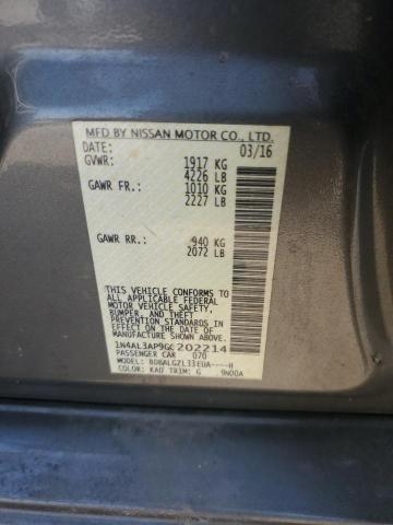 2016 NISSAN ALTIMA 2.5