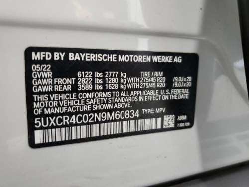2022 BMW X5 SDRIVE 40I