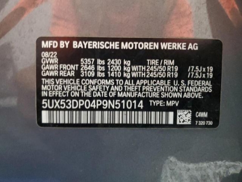 2023 BMW X3 XDRIVE30I