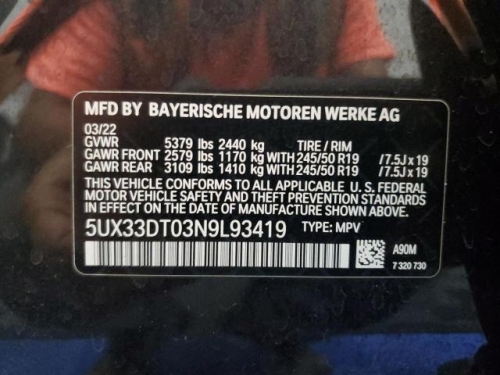 2022 BMW X4 XDRIVE30I