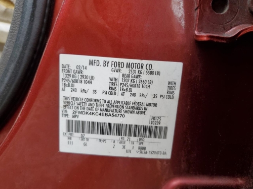 2014 FORD EDGE LIMITED