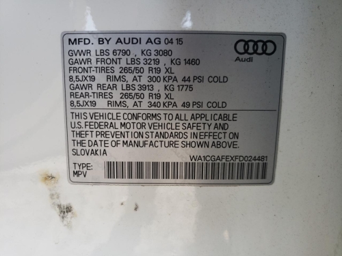 2015 AUDI Q7 PREMIUM