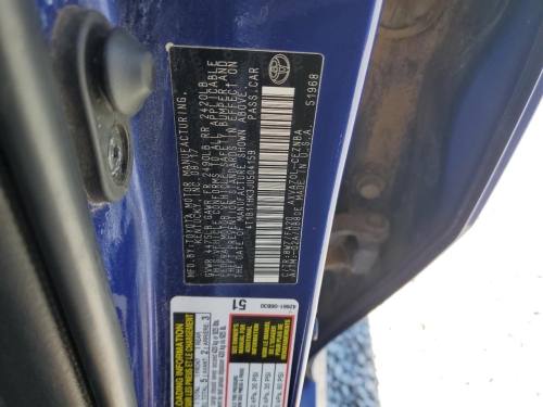 2018 TOYOTA CAMRY L