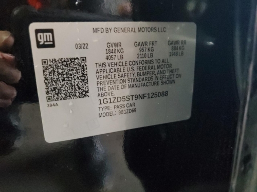 2022 CHEVROLET MALIBU LT