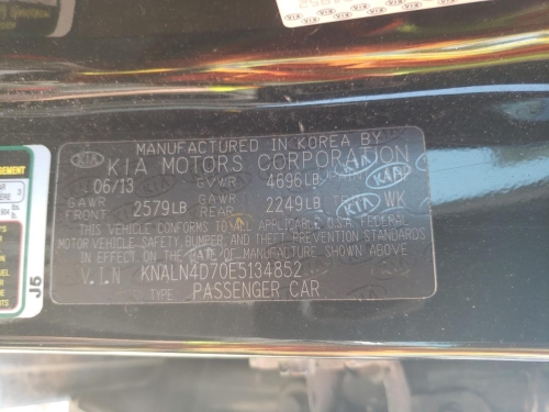 2014 KIA CADENZA PREMIUM