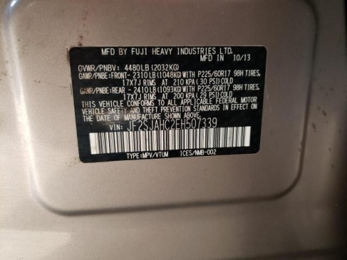 2014 SUBARU FORESTER 2.5I LIMITED