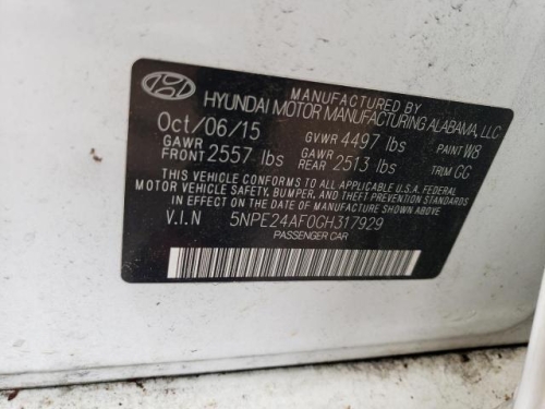 2016 HYUNDAI SONATA SE
