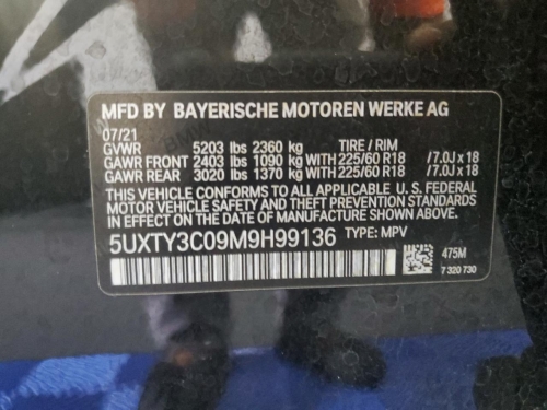 2021 BMW X3 SDRIVE30I