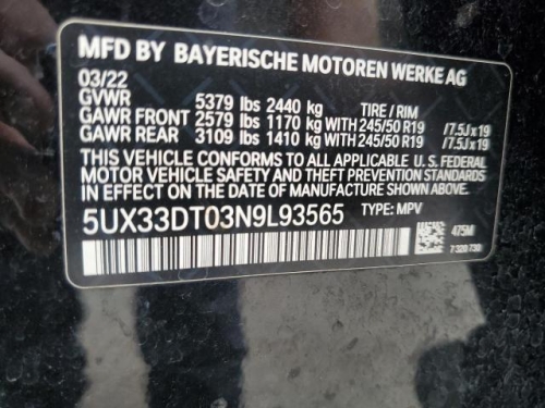 2022 BMW X4 XDRIVE30I