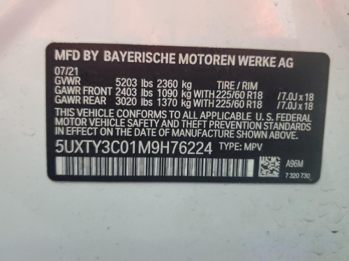 2021 BMW X3 SDRIVE30I
