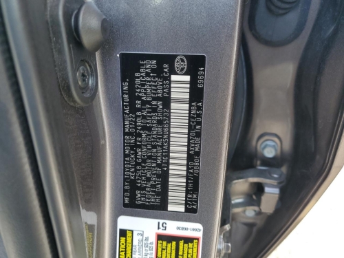 2022 TOYOTA CAMRY LE