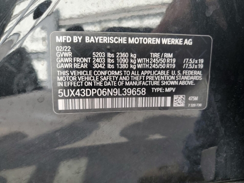 2022 BMW X3 SDRIVE30I