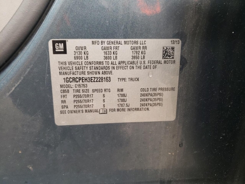 2014 CHEVROLET SILVERADO C1500