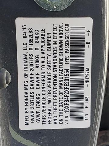 2015 HONDA CIVIC HYBRID