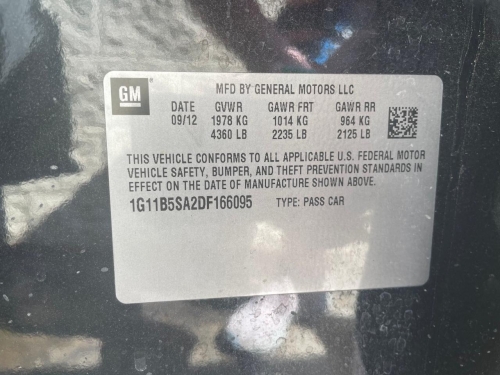 2013 CHEVROLET MALIBU LS