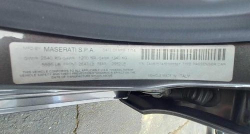 2014 MASERATI GHIBLI S