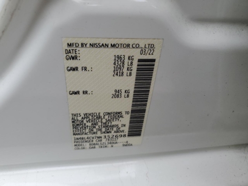 2022 NISSAN ALTIMA SR