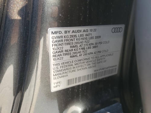 2023 AUDI Q8 PRESTIGE S-LINE