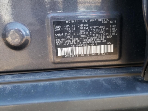 2013 SUBARU OUTBACK 2.5I LIMITED