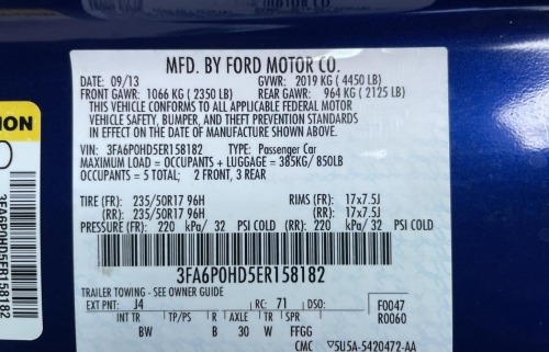 2014 FORD FUSION SE