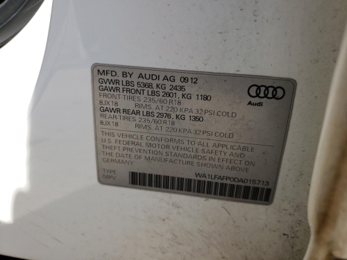 2013 AUDI Q5 PREMIUM PLUS
