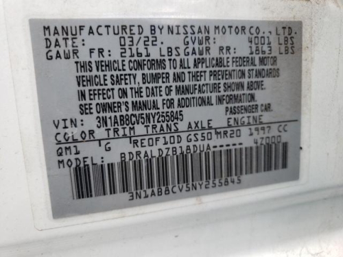 2022 NISSAN SENTRA SV