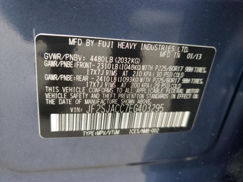 2014 SUBARU FORESTER 2.5I PREMIUM
