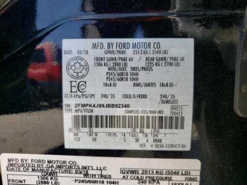 2018 FORD EDGE SEL
