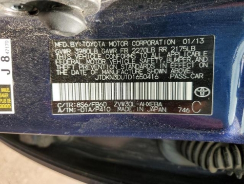 2013 TOYOTA PRIUS 