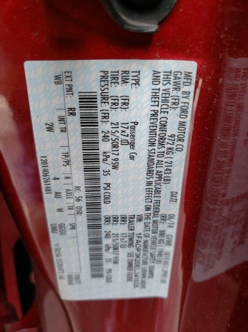 2014 FORD FOCUS SE