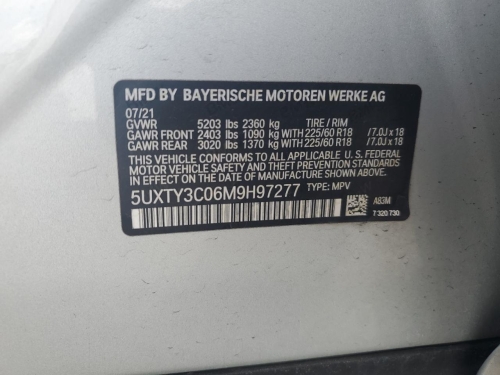 2021 BMW X3 SDRIVE30I