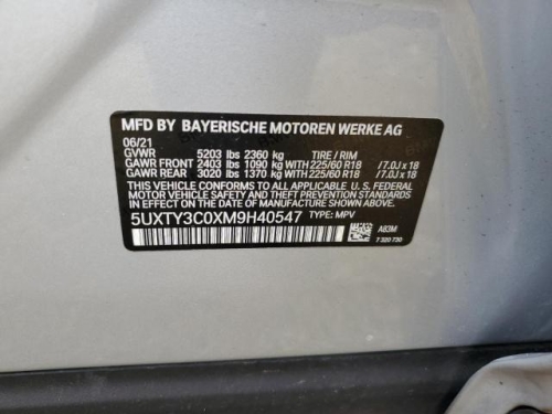 2021 BMW X3 SDRIVE30I