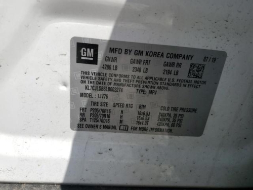 2020 CHEVROLET TRAX 1LT