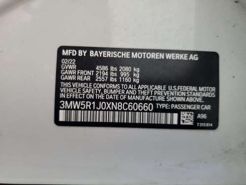2022 BMW 330I 