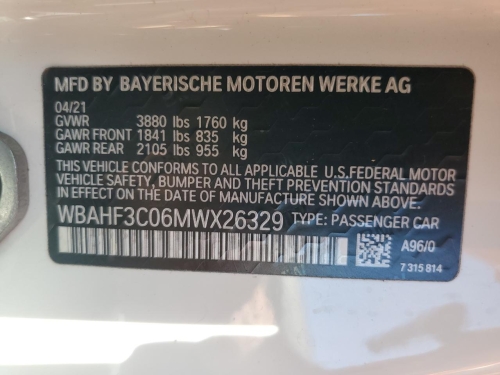 2021 BMW Z4 SDRIVE30I