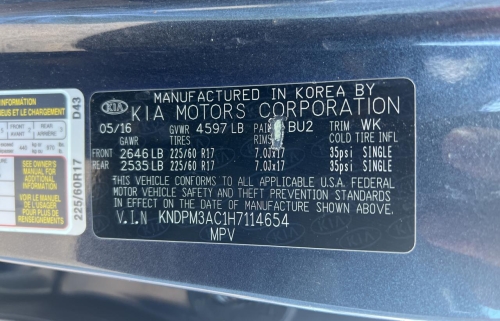 2017 KIA SPORTAGE LX