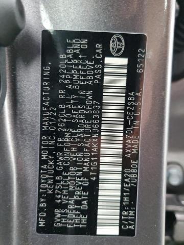2022 TOYOTA CAMRY SE