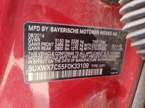 2015 BMW X3 XDRIVE35I