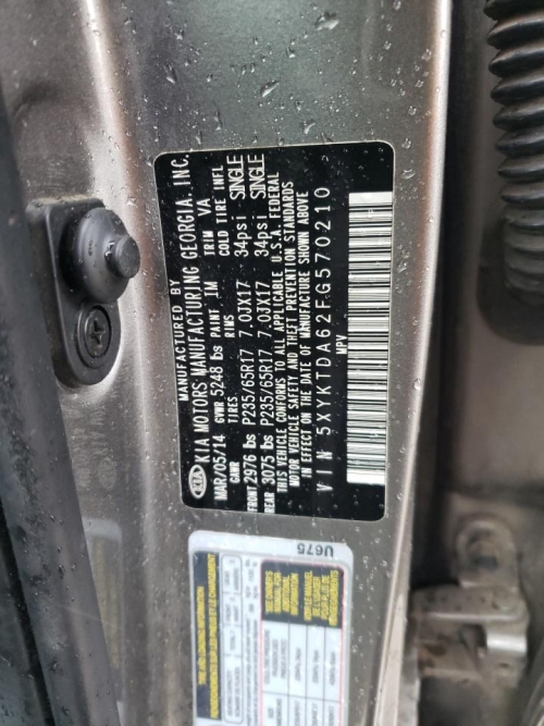 2015 KIA SORENTO LX