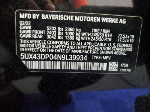 2022 BMW X3 SDRIVE30I