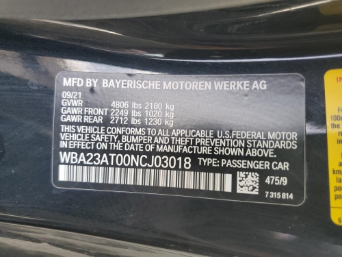 2022 BMW 430I 