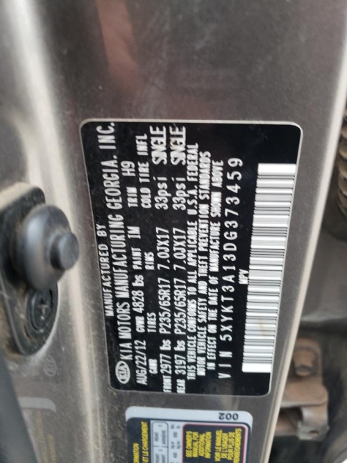 2013 KIA SORENTO LX
