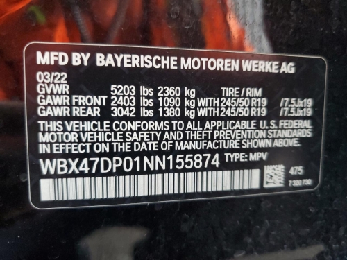 2022 BMW X3 SDRIVE30I