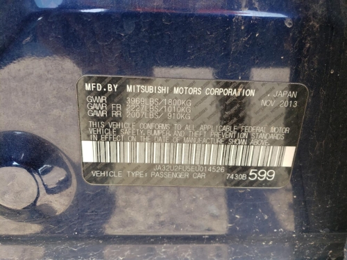 2014 MITSUBISHI LANCER ES/ES SPORT