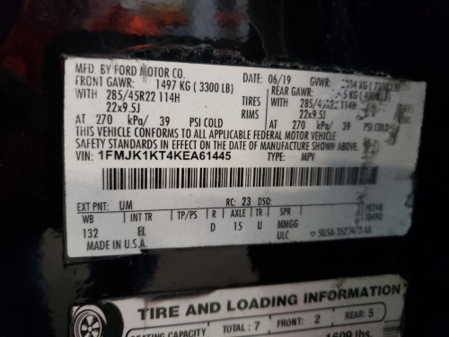 2019 FORD EXPEDITION MAX LIMITED