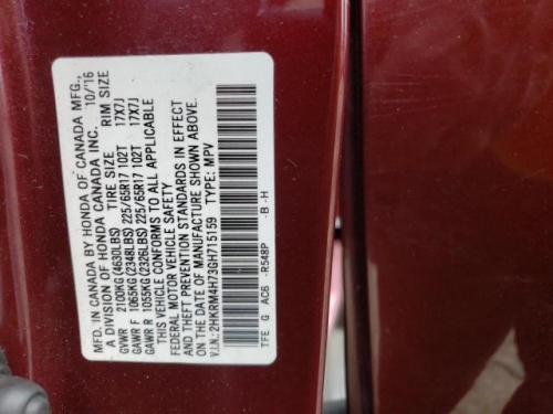 2016 HONDA CR-V EXL