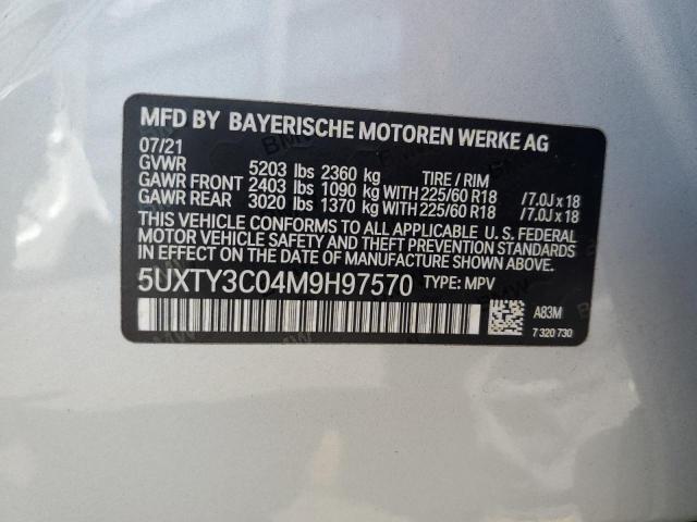 2021 BMW X3 SDRIVE30I