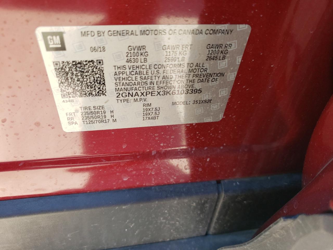 2019 CHEVROLET EQUINOX PREMIER