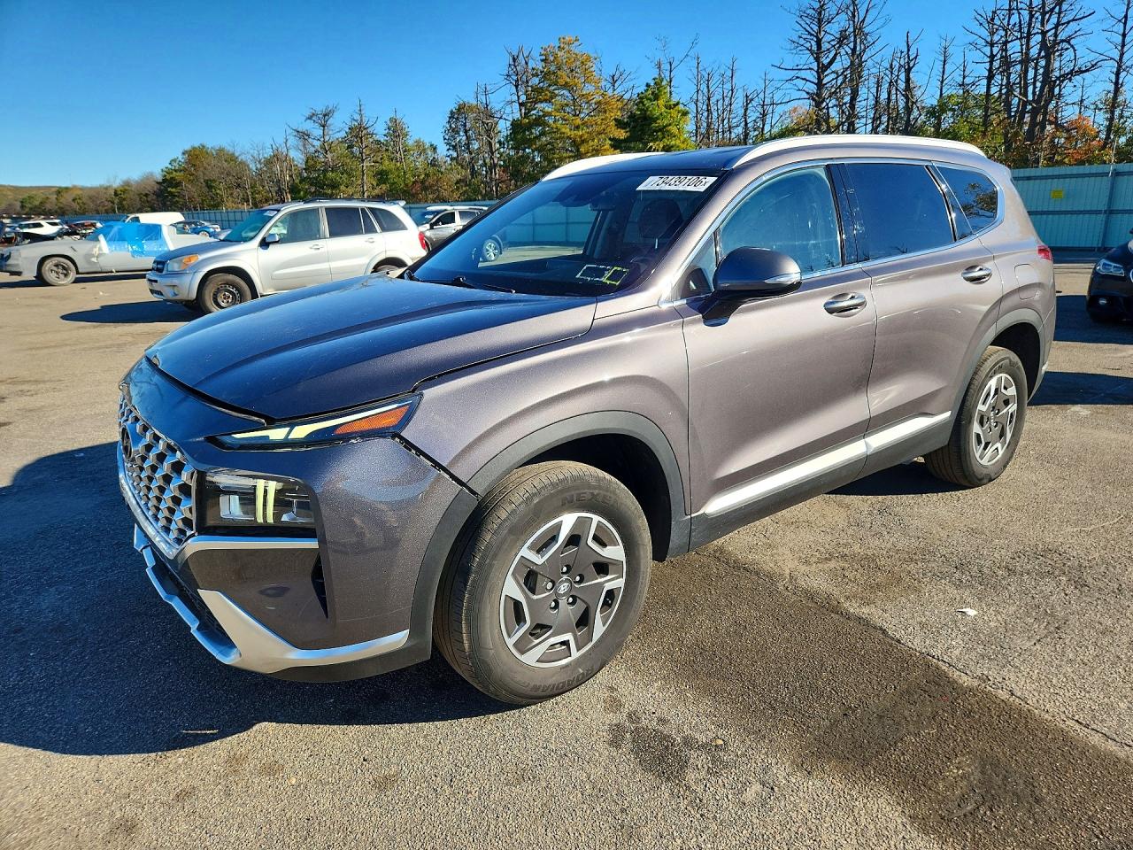 2022 HYUNDAI SANTA FE BLUE  